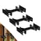 Gardenised Outdoor Metal Patio Black Deck Umbrella Clamp for Fence Post, Railing, Bleachers or Benches QI004404 - alternate 1